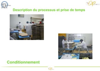 Description du processus et prise de temps  Conditionnement 