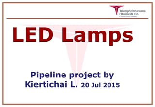 LED Lamps
Pipeline project by
Kiertichai L. 20 Jul 2015
 