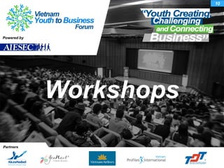 Workshops
Powered by
10
Partners
 