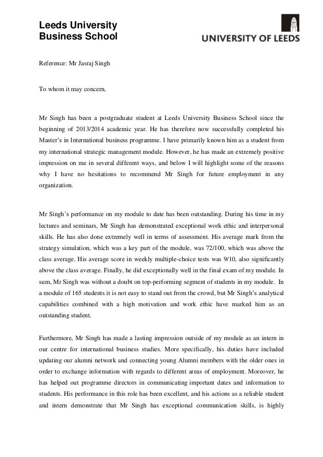 recommendation letter 1 business school recommendation letter