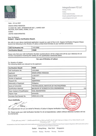 41.0 Civil Engineering UAE verification