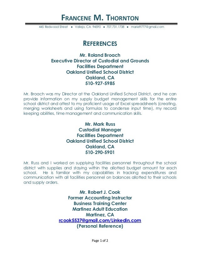 references for job