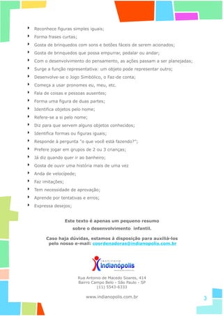 Desenvolvimento infantil de 0 a 3 anos