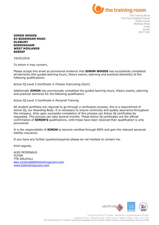 Course Completion Letter SIMON | DOC