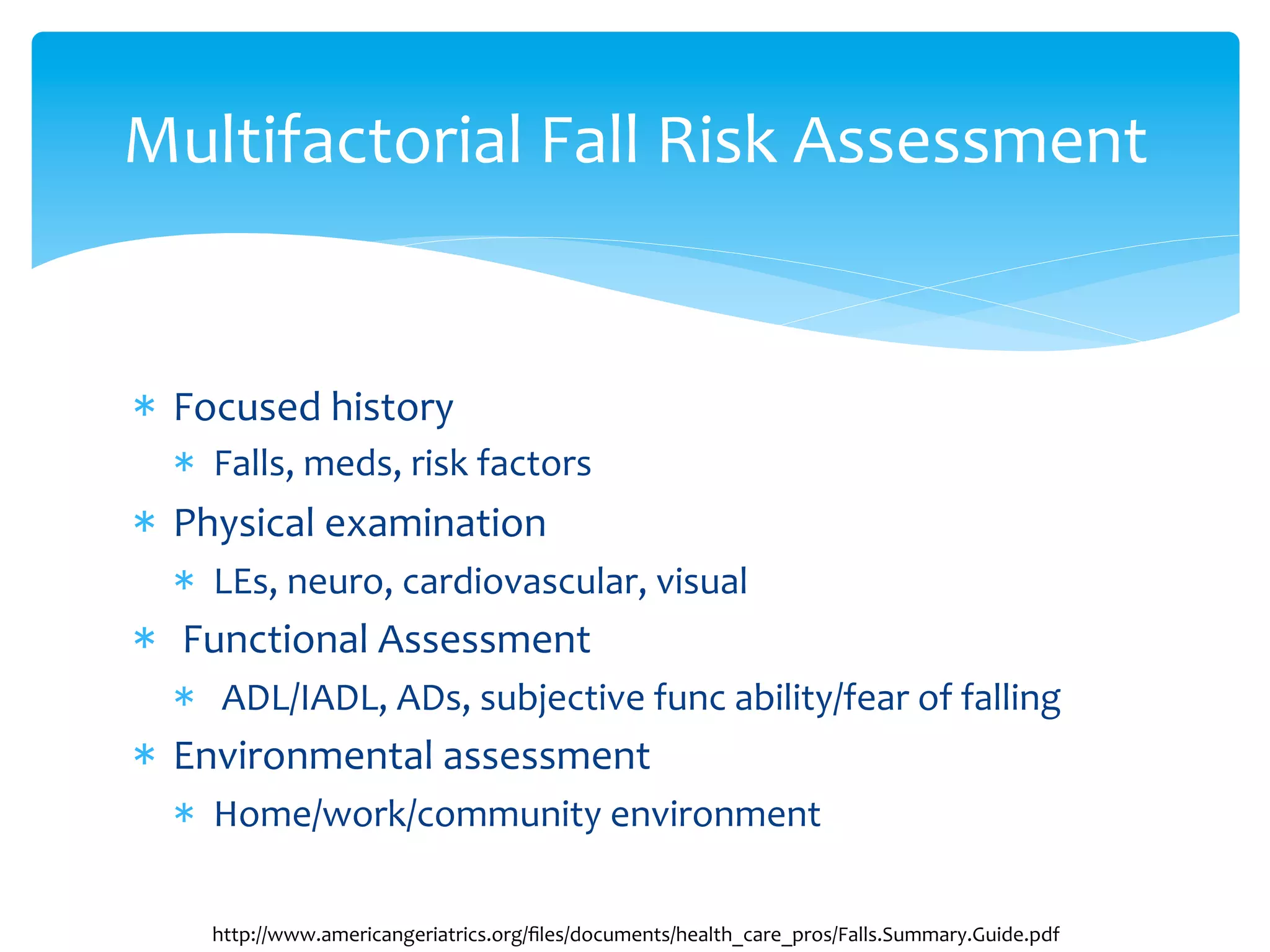 Falls In Older Adults | PDF