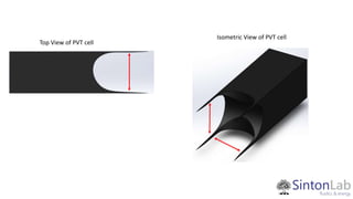 Top View of PVT cell
Isometric View of PVT cell
 