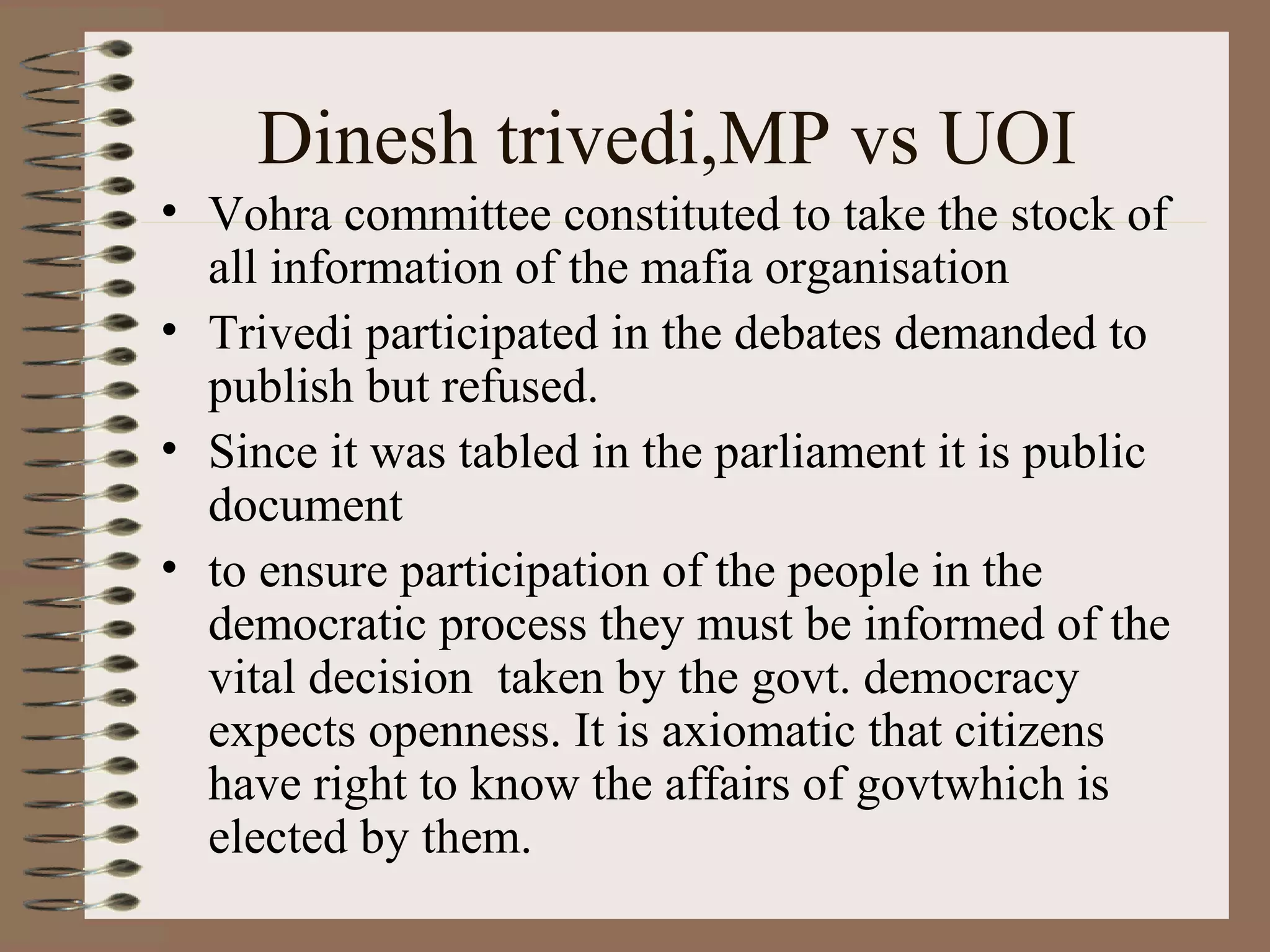 Constitutional provision on RTI | PPT