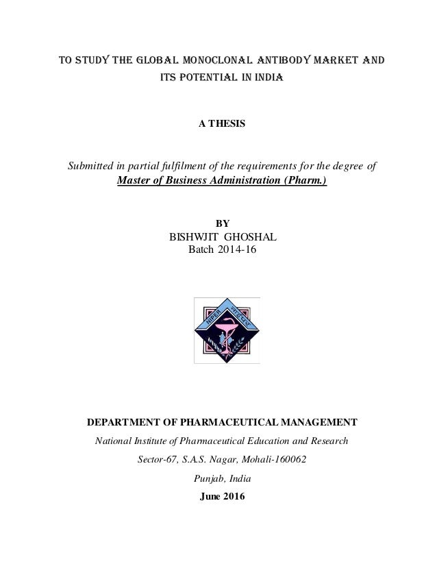 Thesis on order fulfilment