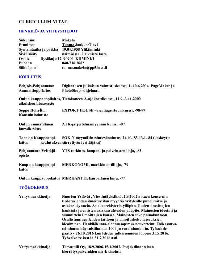 CV