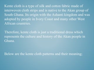 Graphical representations of selected Kente motifs