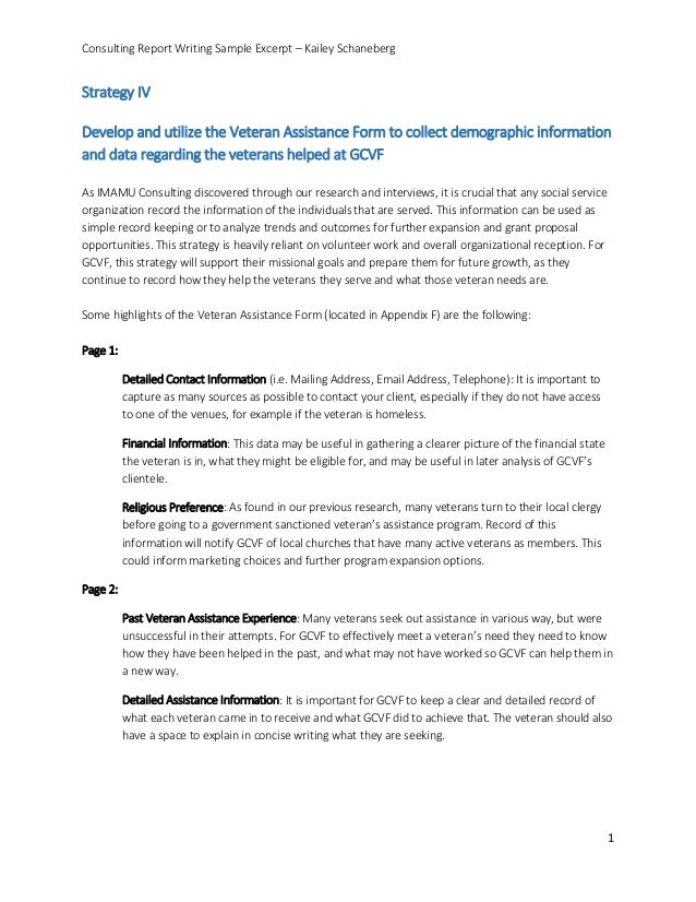 Custom consulting paper write