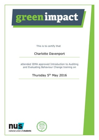 Charlotte Davenport
Thursday 5th
May 2016
 