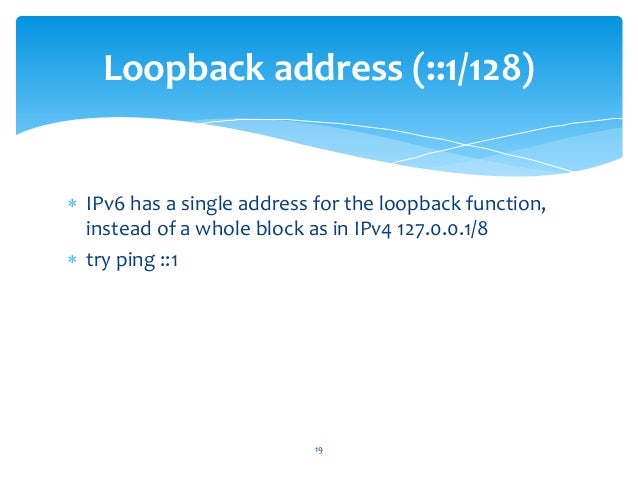 loopback ipv4 address loopback ipv4 address