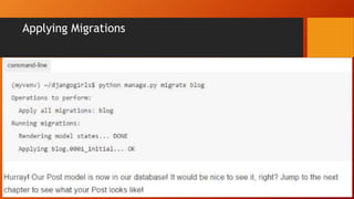 Applying Migrations
 