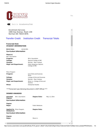 Jmc Transcripts MGonzalezTranscriptOU | PDF