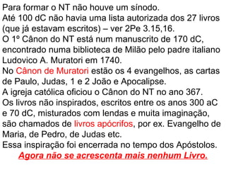 EM QUE LÍNGUA FOI ESCRITA?
AT em hebraico e
aramaico (parte de
Daniel)
NT em grego, exceto
Mateus em aramaico
Acima está um códice
(manuscrito de importância
histórica) de uma página da
Bíblia escrita em aramaico.
 