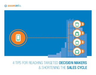 4 TIPS FOR REACHING TARGETED DECISION MAKERS
& SHORTENING THE SALES CYCLE
$
$
$
$
 