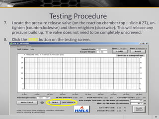 Training Outline HMLS Auto Calcimeter | PDF