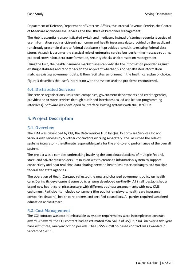 Stakeholder analysis of the aca image