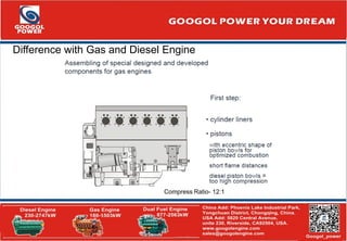 Difference with Gas and Diesel Engine
 