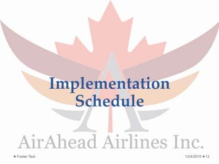 Implementation
Schedule
12/4/2015Footer Text 13
 