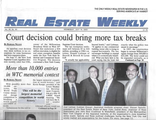 REW - Tax Breaks Front Page