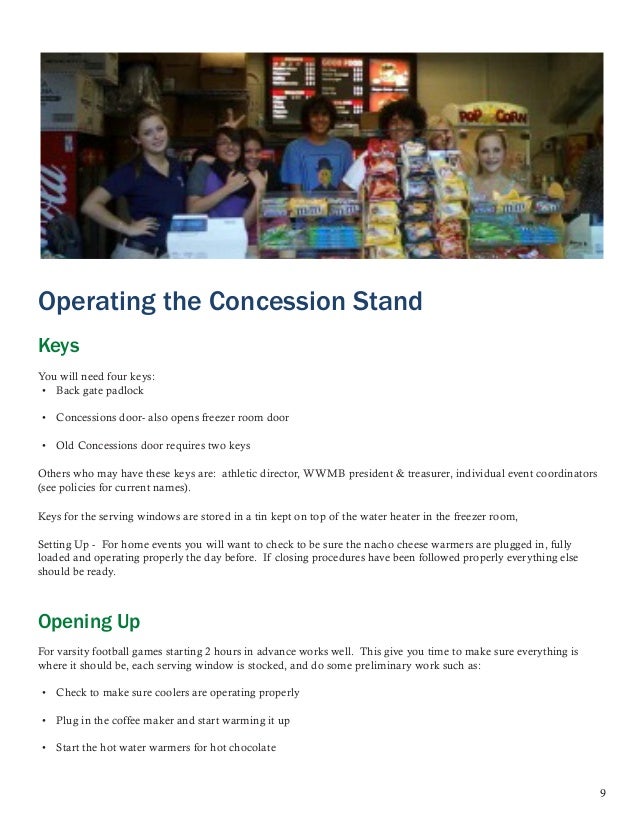 Concession Stand Manual (Revision)