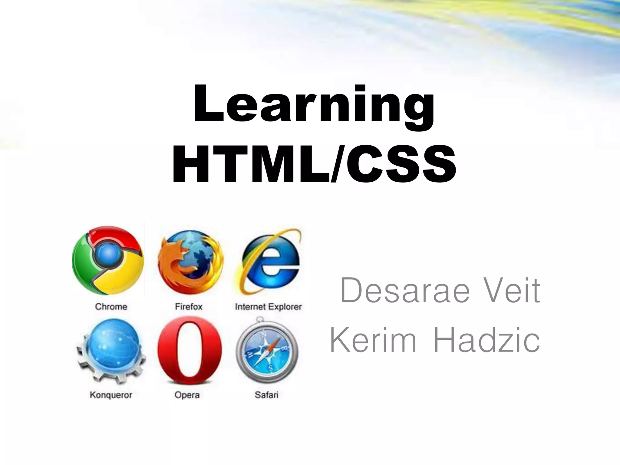 Learning HTML | PPT