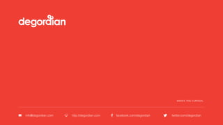 info@degordian.com http://degordian.com facebook.com/degordian twitter.com/degordian
 