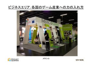 ビジネスエリア：各国のゲーム産業への力の入れ方	
  




            メキシコ	
 