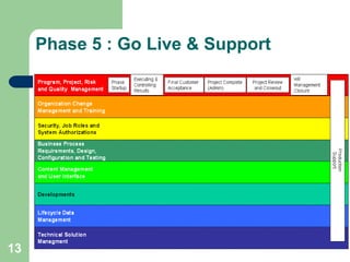 13
Phase 5 : Go Live & Support
 
