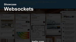 Showcase 
Websockets 
trello.com 
 