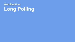 Web Realtime 
Long Polling 
 