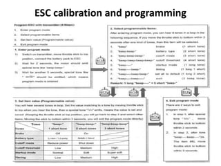 ESC calibration and programming
 