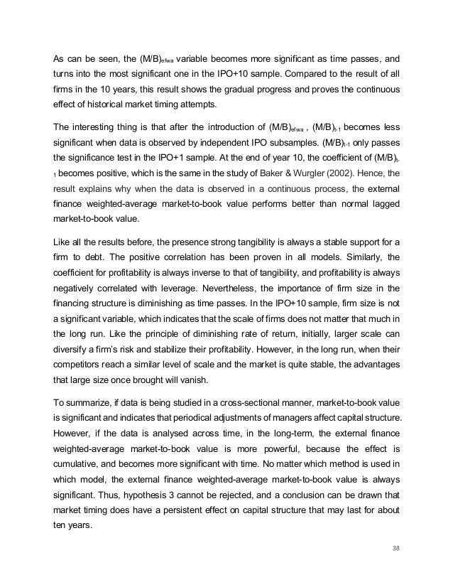market timing and capital structure for Capital structure and financial performance: evidence from firms operating to explain capital structure: “the market timing capital structure and. market timing and capital structure for Capital structure and financial performance: evidence from firms operating to explain capital structure: “the market timing capital structure and.