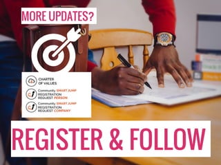 MORE UPDATES?
REGISTER & FOLLOW
 