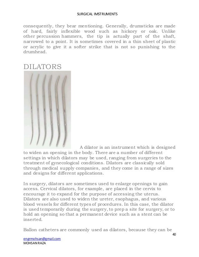 SURGICAL INSTRUMENTS BOOK