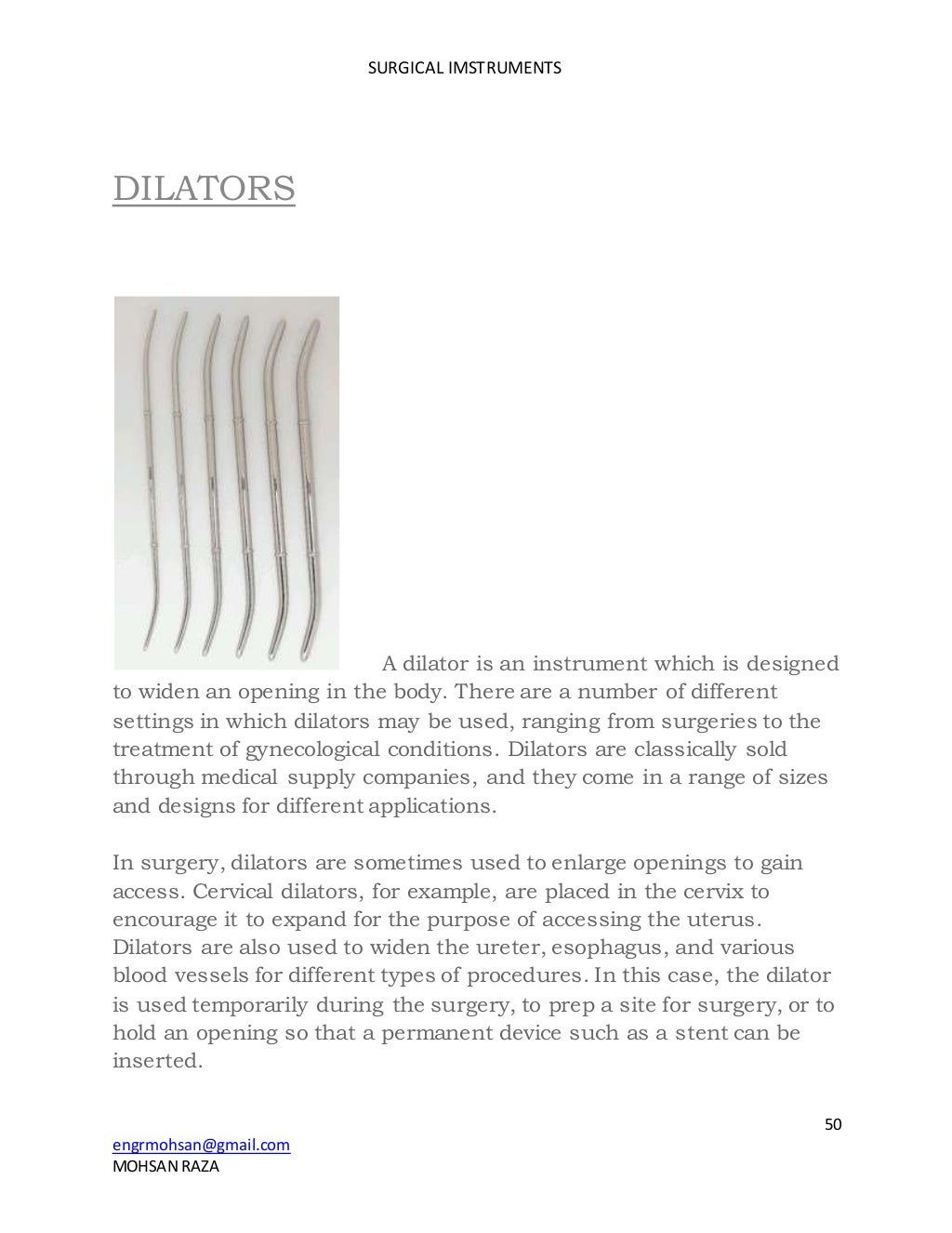 SURGICAL INSTRUMENTS BOOK