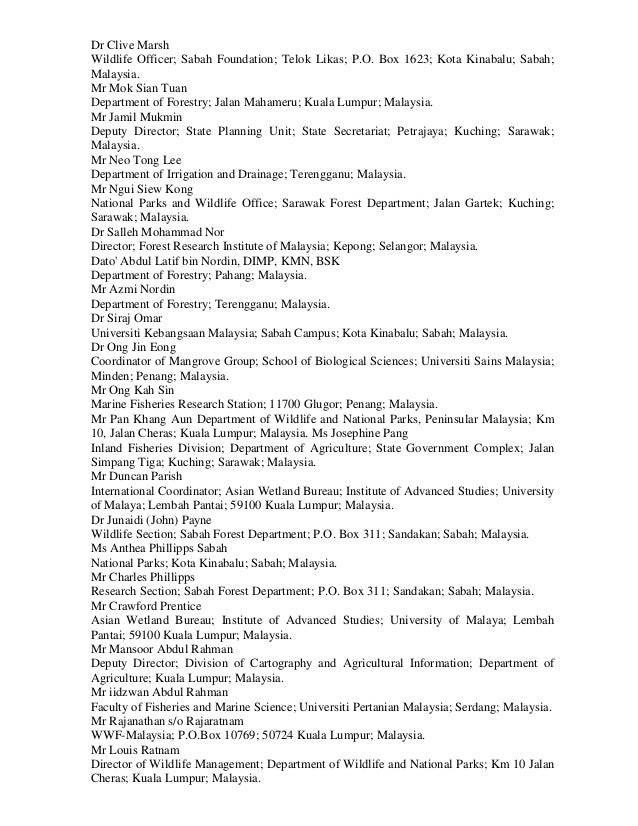 1987 Waterfowl Census contributors -Kaushal