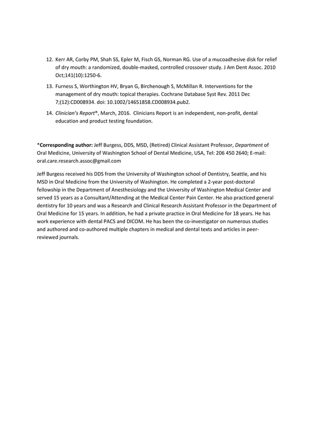 OTCManagementofDryMouth