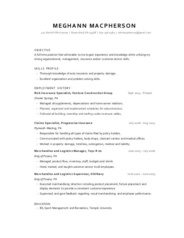 september general resume