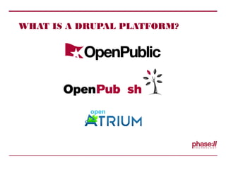 WHAT IS A DRUPAL PLATFORM?
open
 