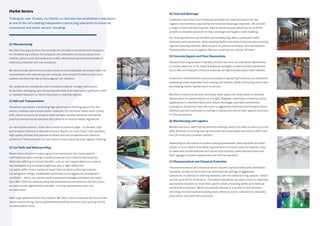 Trading for over 20 years, our family run business has established a reputation
as one of the UK’s leading independent contracting specialists to industrial,
commercial and public sectors, including:
Market Sectors
(1) Manufacturing
We offer flooring solutions that provide the ultimate in durability and resistance
for hardwearing surfaces. Our products can withstand continuous abuse from
forklifts, pallet trucks and pedestrian traffic, while boasting impressive levels of
chemical protection and slip resistance.
We also provide options that protect products and employees working in high-risk
environments with everything from textured, slip-resistant finishes to anti-static
systems and flooring that protects against UV radiation.
Our products are suitable for use in locations used for storage, distribution,
production, packaging, wet processing and areas that experience significant traffic
or repeated exposure to harsh chemicals or cleaning regimes.
(2) Rail and Transportation
Flowstone specialises in providing high-performance flooring options for the
nation’s railways and transportation networks. Our technical teams work closely
with clients to ensure all projects meet stringent quality standards and deliver
practical and attractive solutions that conform to industry safety regulations.
For decorative systems – from the turnstile to platform edge – to durable, high-
performance solutions in the maintenance depots, our resin floors offer seamless,
high-quality finishes that provide excellent anti-slip properties and chemical
protection. These solutions are also ideal in areas requiring easy, regular cleaning.
(3) Car Parks and Waterproofing
Never miss a chance to make a great first impression! Our liquid applied
trafficable car park coatings provide protection and colourful demarcation,
while also offering functional benefits, such as: tyre squeal reduction, superior
slip resistance and increased brightness due to light reflectivity.
Car parks suffer from a variety of issues that can destroy flooring surfaces –
including poor design, inadequate maintenance and aggressive atmospheric
conditions – which can quickly lead to extensive damage and expensive repair
bills. With effective waterproofing and preventative maintenance, the life of your
car park can be significantly extended – turning maintenance costs into
an investment.
Need high-speed solution? No problem. We offer a fast turnaround service and the
latest in quick drying, liquid applied waterproofing to ensure your parking facility
re-opens within hours.
(4) Food and Beverage
A seamless resin floor from Flowstone provides the ideal foundation for the
hygienic environments required by the food and beverage industries.  We provide
a range of food-safe flooring that reduces bacterial populations by up to 99.9%,
as well as complete solutions for floor drainage and hygienic wall cladding.  
Our flooring solutions are durable and hardwearing, able to withstand traffic,
machinery and equipment, while meeting health and safety directives and surviving
rigorous cleaning methods. With no joins or crevices to harbour dirt and bacteria,
Flowstone floors are so hygienic that you could eat your dinner off them!
(5) Concrete Repairs and Floor Renovations
Industrial flooring surfaces invariably receive the most use and abuse. Warehouse
or factory exposure to oil, liquid and grease spillages, as well as heavy equipment,
foot traffic and frequent chemical cleaning can significantly impact their viability.
Flowstone’s refurbishment solutions provide a long lasting finish that can withstand
impending loads, especially from racking and forklifts, while minimizing client costs
and helping clients rapidly return to service.
We offer a variety of services, including: hand repairs for small areas of concrete
deterioration to restore texture or strength; flowable, cementious screed for pump
applications to resurface floors and reduce shrinkage; specialist cementitous
coatings for protection from low cover or aggressive chemical environments (3mm-
100mm); and anti-carbonation coatings to waterproof and protect against corrosion
or CO2 permeation.  
(6) Warehousing and Logistics
Warehouse floors, wall finishes and line markings need to be able to stand up to the
daily demands of racking, storing oversized items and heavy machinery traffic from
fork lift trucks and conveyor systems.
Depending on the nature of products being warehoused, these facilities are often
subject to strict health and safety requirements to ensure areas are hygienic, easy
to clean and include features such as anti-slip surfaces, safety demarcations and
floor signage to protect pedestrians and vehicle operators.
(7) Pharmaceutical and Chemical Protection
The pharmaceutical and chemical sector requires rigorous safety and cleanliness
standards, as well as floors that can withstand the spillage of aggressive
substances. In addition to offering seamless, anti-microbial flooring options – which
can kill up to 99.9% of bacteria – Flowstone specialists can assist clients in selecting
appropriate solutions to meet their specific needs, including bunds and chemical
containment solutions. We’ve successfully worked in a variety of environments,
including: dry and liquid processing areas, chemical plants, laboratories, hospitals,
pharmacies, and veterinary practices.
 