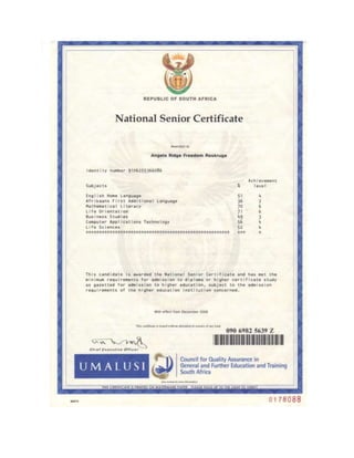 id copy + certificate