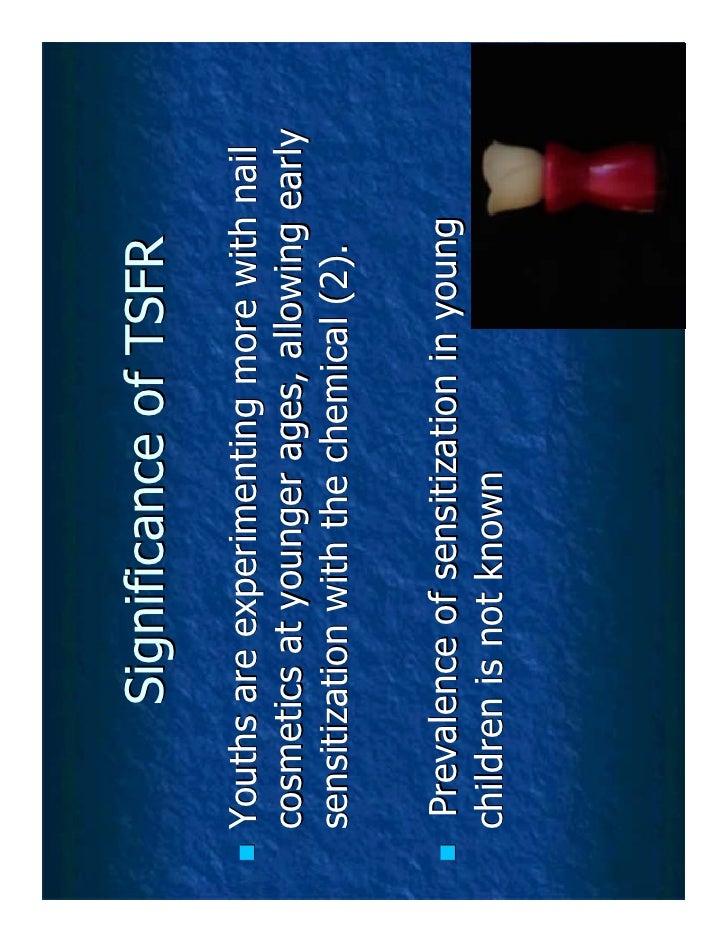 Tosylamide/formaldehyde resin a consideration in the atopic toddler