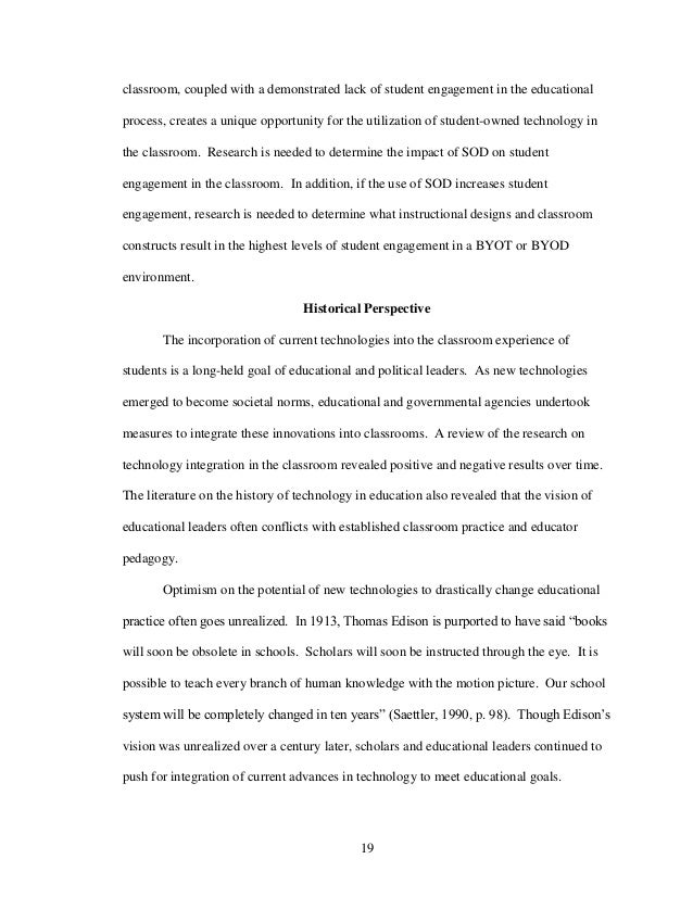 essay on technology in the classroom