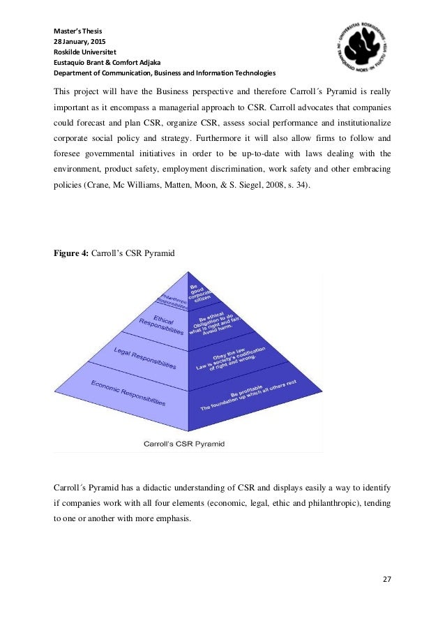 Master thesis csr