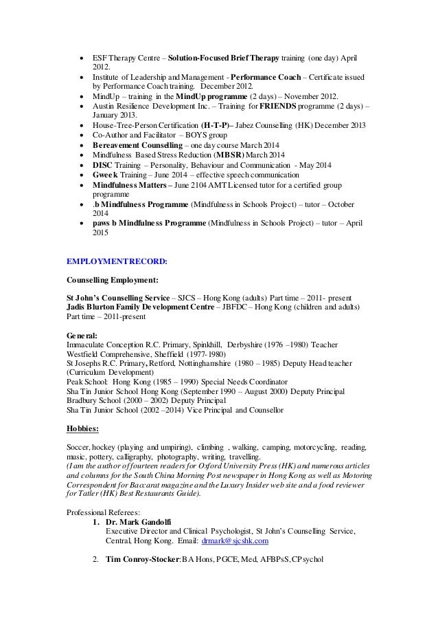 counselling cv under fontanacountryinn com counselling cv