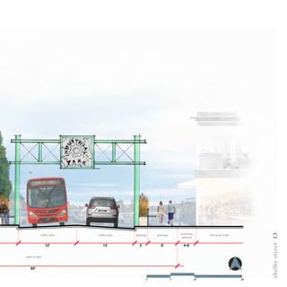 shelbystreet13
traffic lane traffic lane pathway business
setback
live-work unitsplanting
12’ 12’ 6’ 4-6’3’
right of way
60’
 