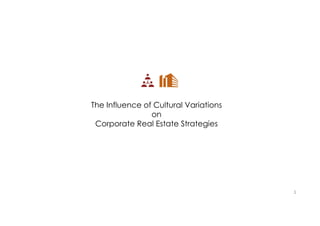 The Influence of Cultural Variations
on
Corporate Real Estate Strategies
1
 
